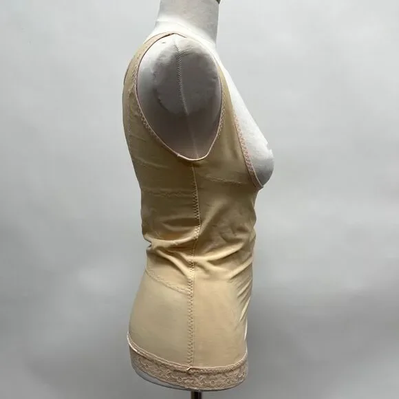 ARDYSS Women's T-Shirt Abdomen Control Back Support Girdle Shaper Large Beige - Picture 4 of 7